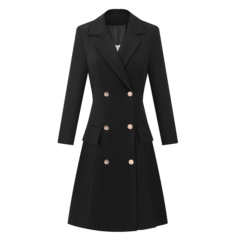 Women Formal Wear Trends - Schwarzes Berufsanzugkleid High Level Sense Büroangestellte
