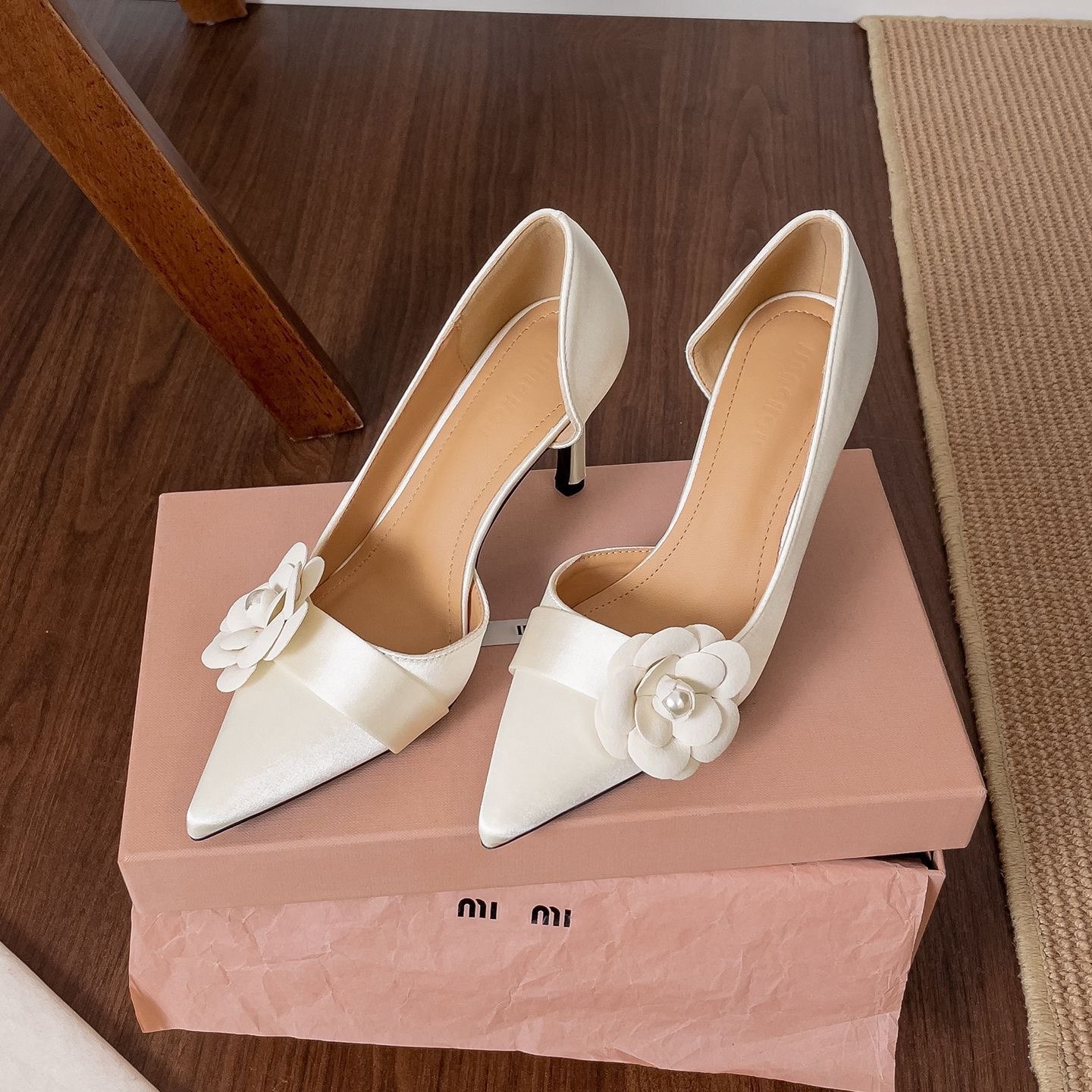 Women Formal Wear Sale - Satin Spitze Stiletto-Pumps für Damen mit