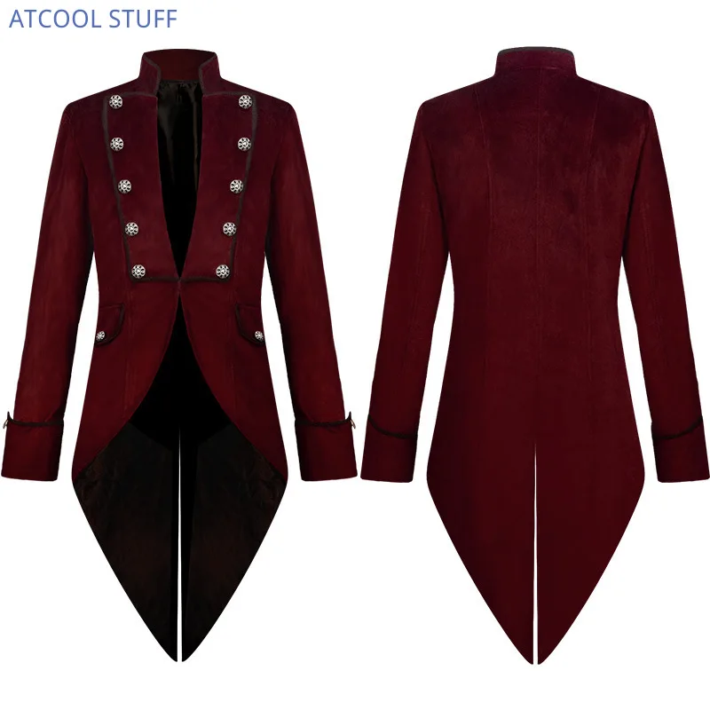 Women'S Formal Wear For Wedding - Klassischer Velet Frack, mittelalterliche Jacke, langärmelig,