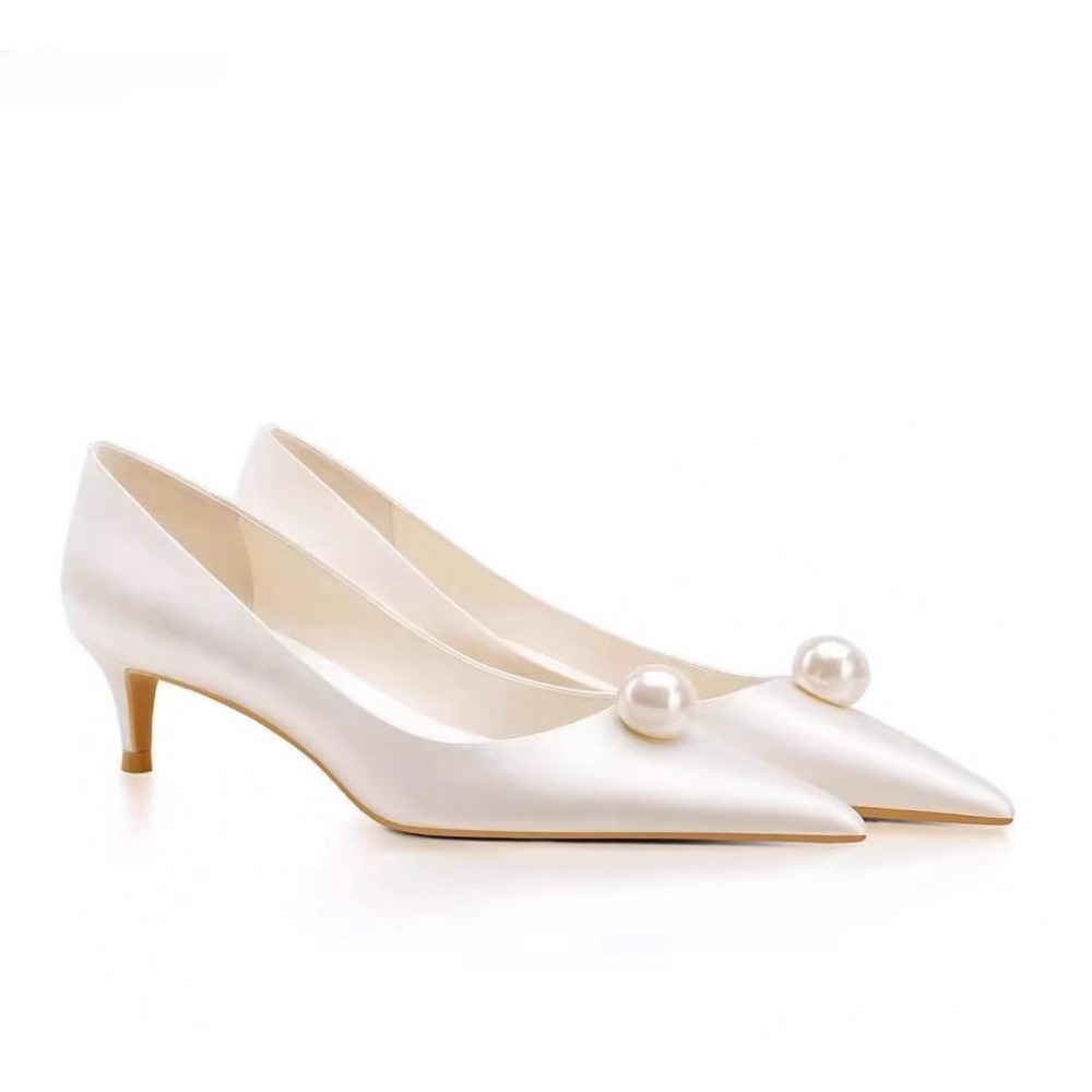 Neue Weiße Satin-Hochzeitsschu – Women'S Formal Wear For Wedding Bewertung und Preis