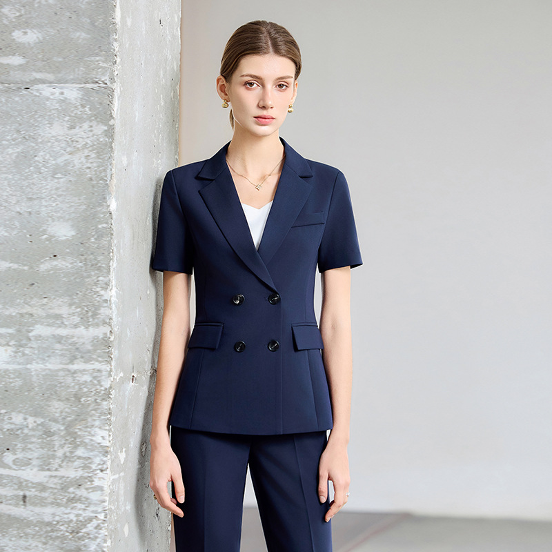 Damen Sommer-Kurzarm-Anzug 202 – Women Formal Wear Interview Bewertung und Preis