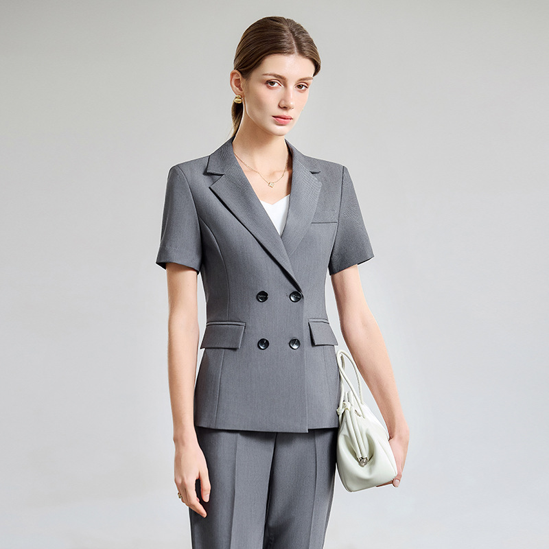 Damen Sommer-Kurzarm-Anzug 202 – Women Formal Wear Interview Bewertung und Preis