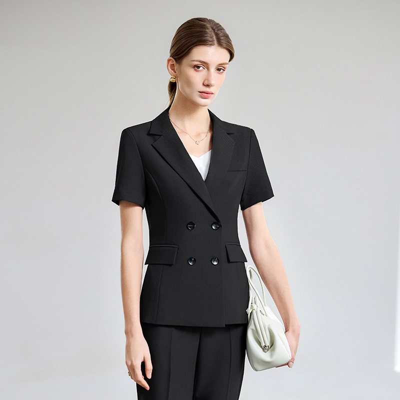 Damen Sommer-Kurzarm-Anzug 202 – Women Formal Wear Interview Bewertung und Preis