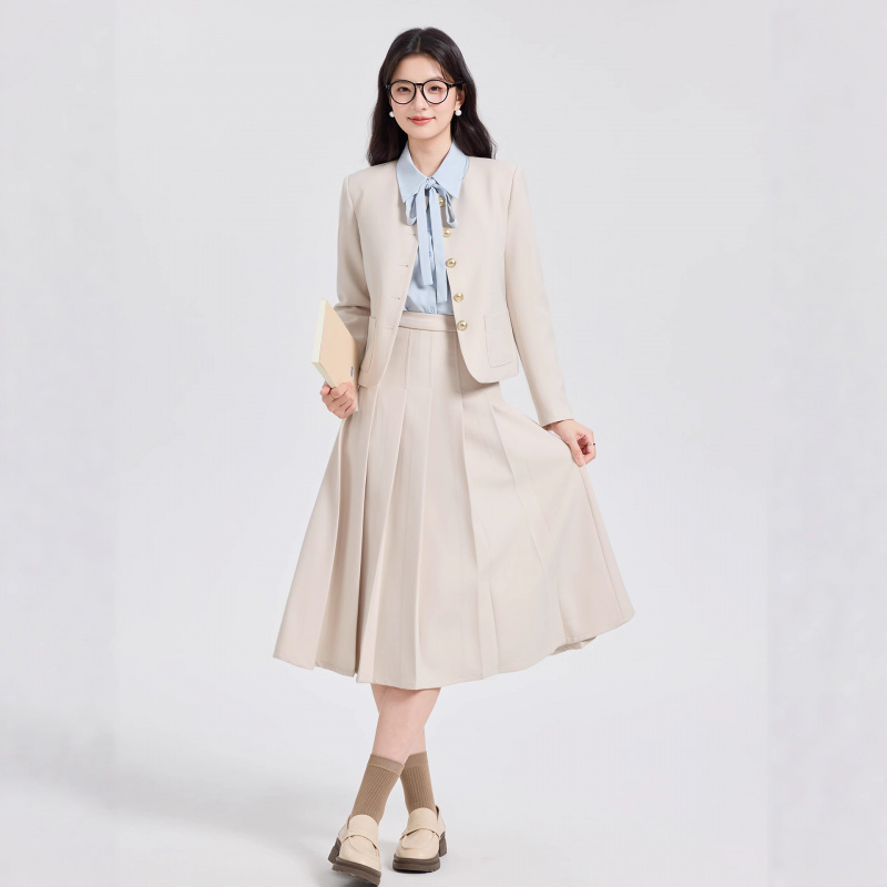 Graues kurzes Anzugset für Dam – Women Formal Wear Interview Bewertung und Preis