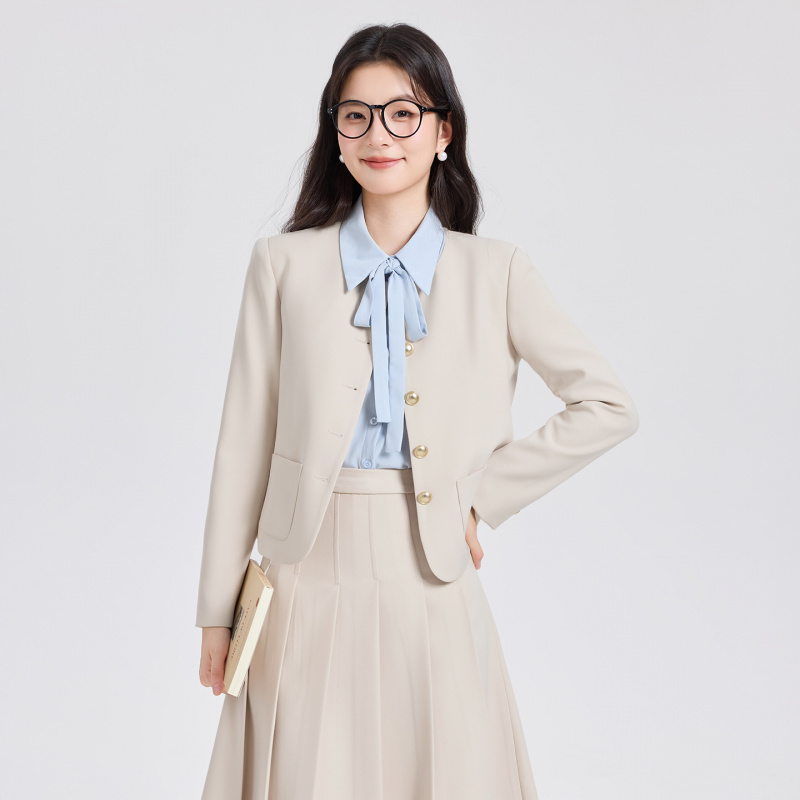 Graues kurzes Anzugset für Dam – Women Formal Wear Interview Bewertung und Preis