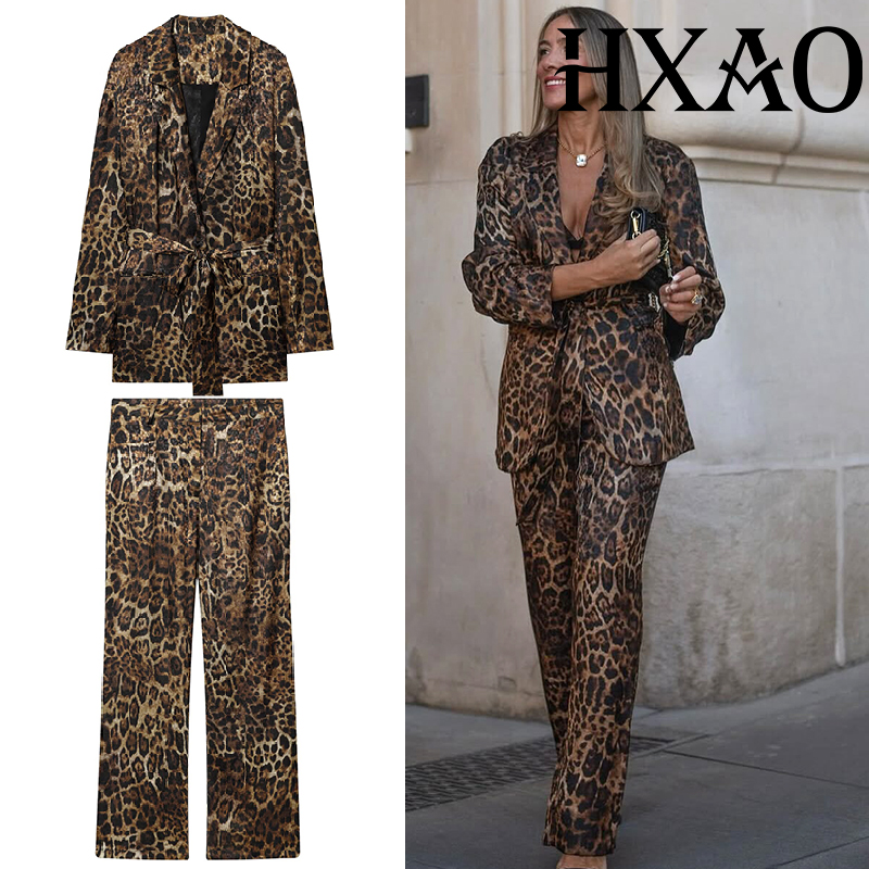 HXAO Leoparden-Hosen-Sets, 2-t – Women'S Formal Wear Suit Bewertung und Preis