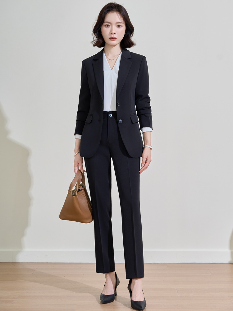 Marineblauer professioneller A – Women Formal Wear Interview Bewertung und Preis