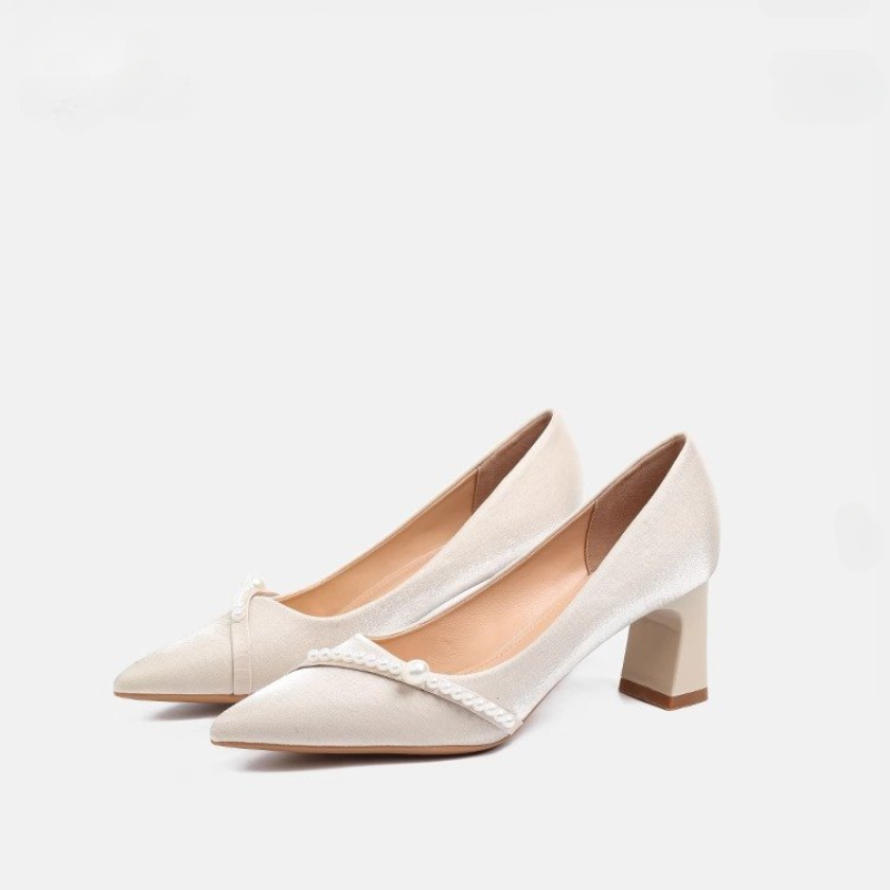 Elegante, perlenverzierte Pump – Women Formal Wear For Office Bewertung und Preis