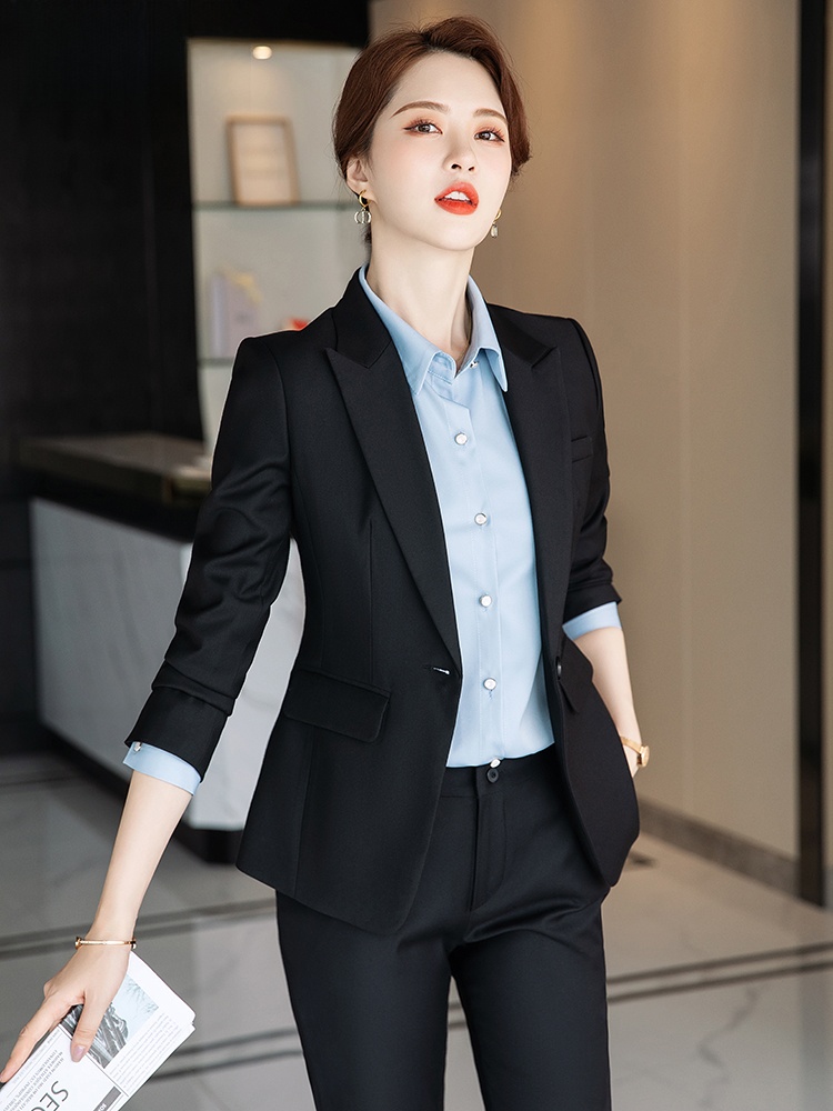 Graues Anzug-Set für Damen Frü – Women Formal Wear Interview Bewertung und Preis