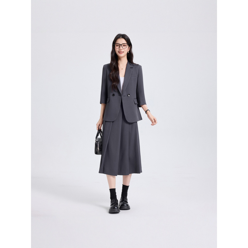 Marineblauer Damenanzug für Fr – Women Formal Wear Interview Bewertung und Preis