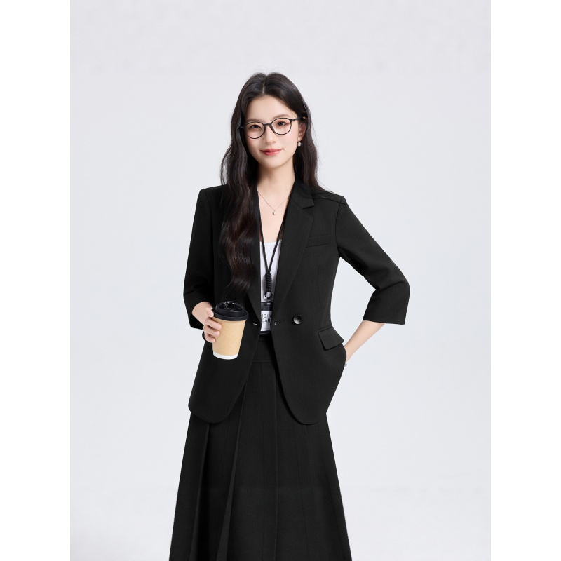 Marineblauer Damenanzug für Fr – Women Formal Wear Interview Bewertung und Preis